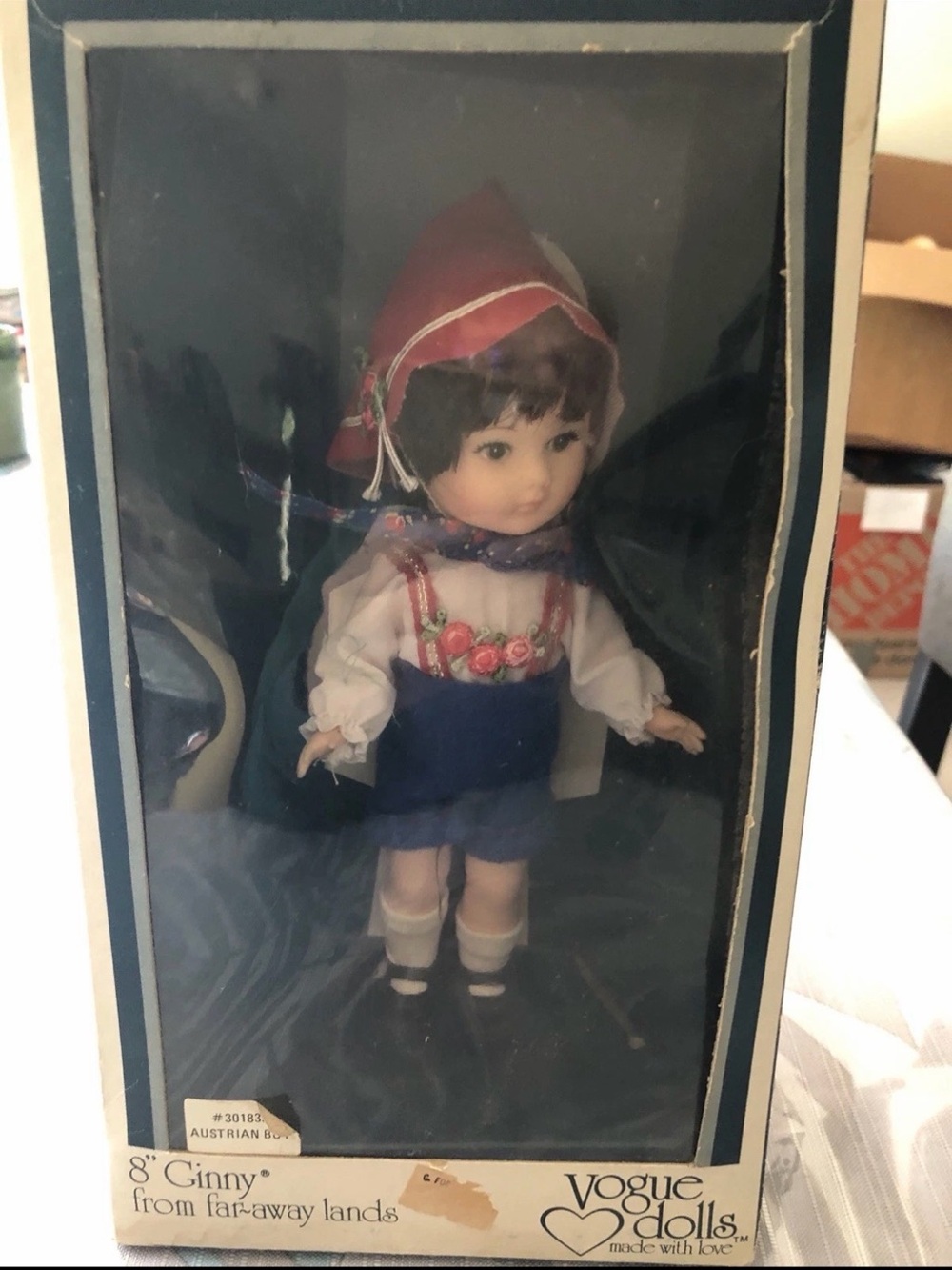 Vtg Vogue 8” Ginny Doll - #301839 Austrian Boy, NEW Old Stock
